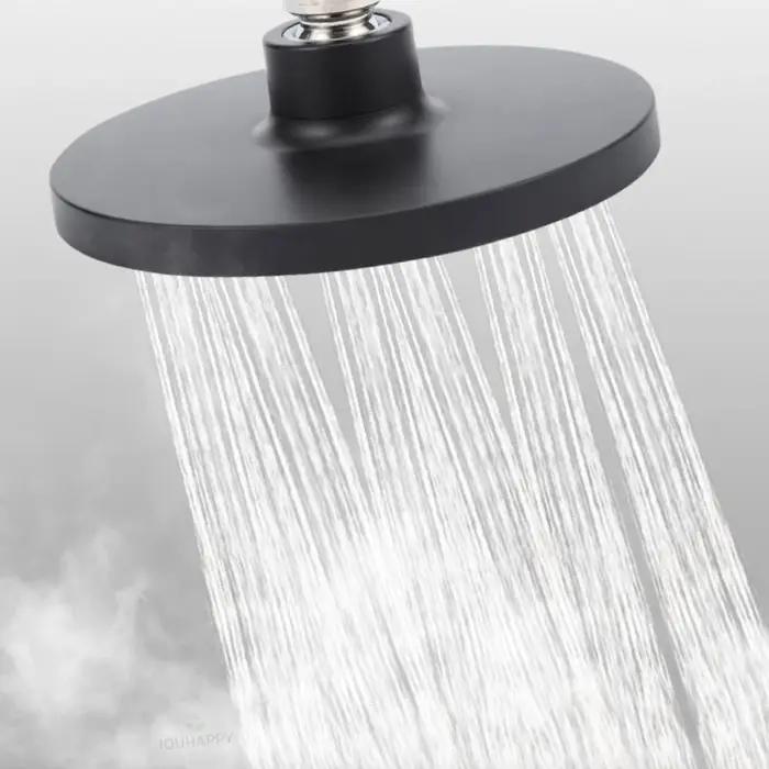 Pommeau de douche haute pression avec grandes buses, grands panneaux de 15CM, pomme de douche aérienne réglable, accessoires de salle de bains à domicile