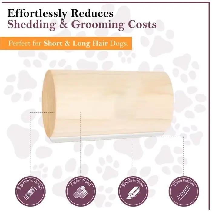 Brosses pour chiens et chevaux pour la perte de poils - Brosse pour toilettage animal - Poils morts et sous-poil éliminés - Kit de toilettage indispensable - Nettoyage de la maison et des meubles