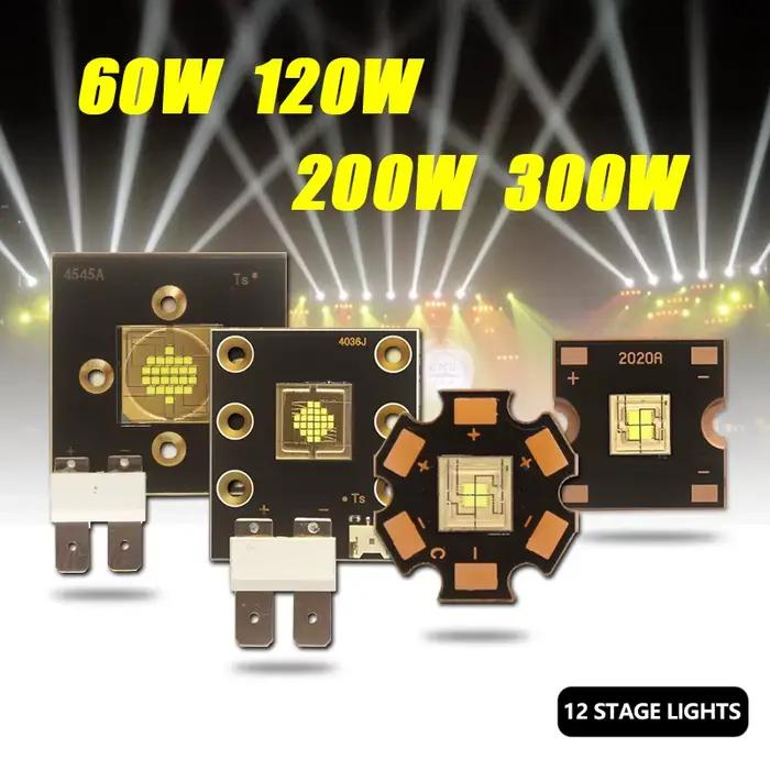 Puce de lumière de scène LED 12V 36V 40W 60W 80W 120W 150W 200W 300W 400W, blanc froid lumineux pour