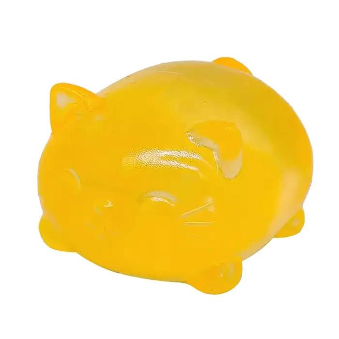 1Pc Mini Jouet anti-stress mignon en forme de chat en maltose, non collant, inodore, non toxique, jo