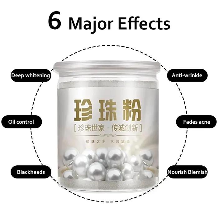500g naturel Nano perle poudre blanchissant points noirs élimination des taches de rousseur masque F