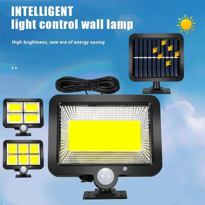 Applique Murale Solaire avec Détecteur de Mouvement, Imperméable, Rechargeable, 1/4/6 COB, Éclairage