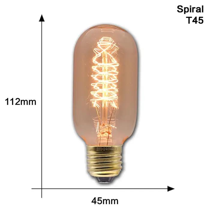 Ampoule Edison rétro E27 40W 220V 110V