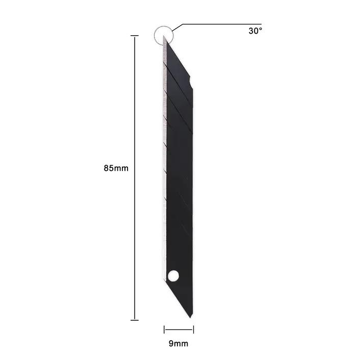 FOSHIO 30/60 degrés Snap Off lame de remplacement 9mm emballage de voiture coupe-papier vinyle coute