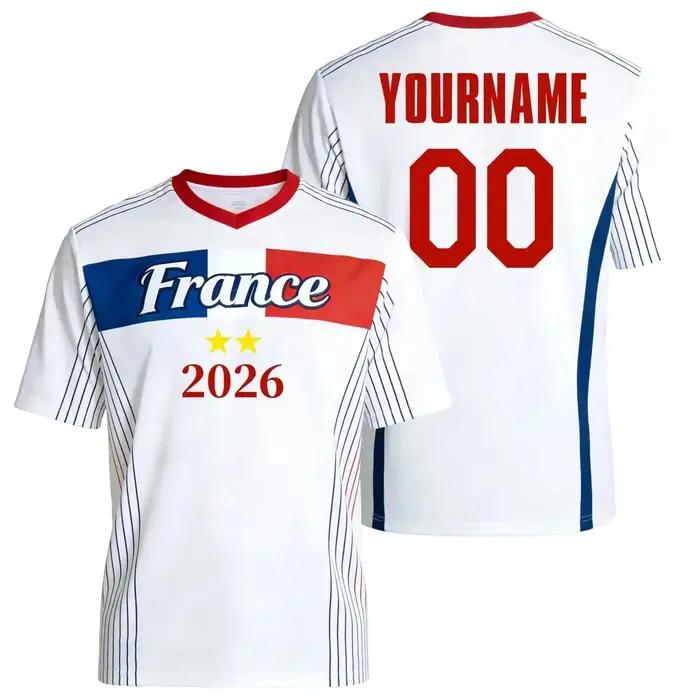 Maillot de l'équipe nationale de France 2026 avec imprimé drapeau