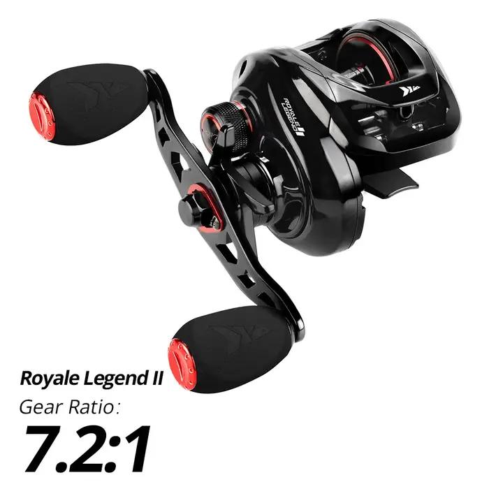 Moulinet de pêche Baitcasting KastKing Royale Legend II & GT 7.2:1 5.4:1 rapport de vitesse bobine en aluminium d'eau