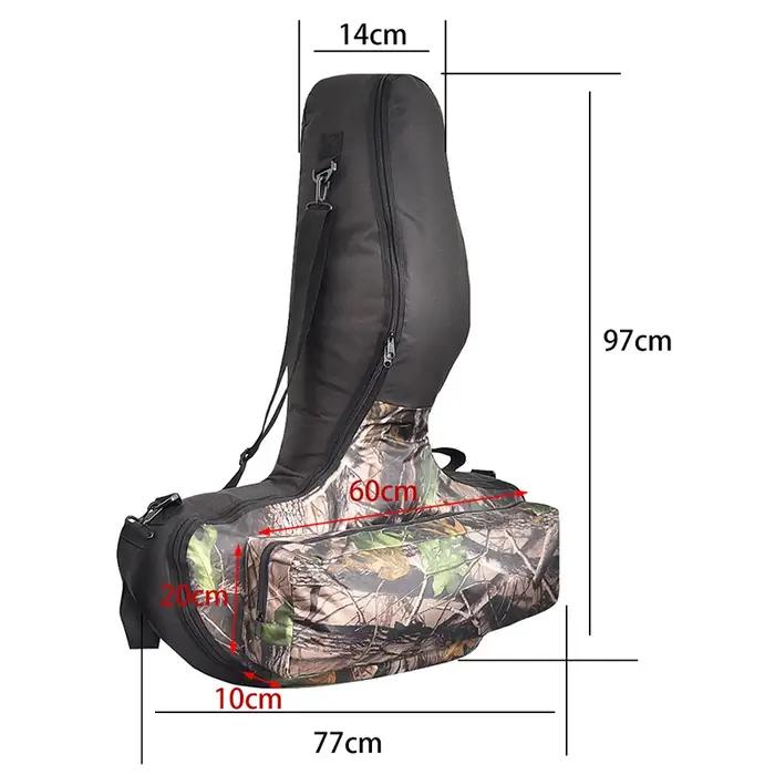Sac à dos léger noir/camouflage en forme de T pour tir à l'arc de chasse