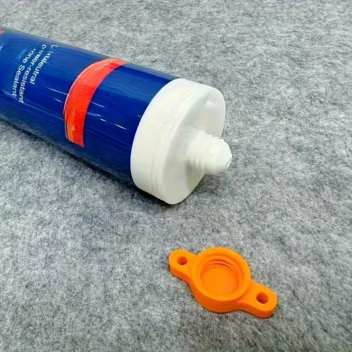 Outil de retrait de bouchons et de buses de pistolet à mastic silicone pour fabrication commerciale en plastique argent pour maintenir le mastic frais et prolonger la durée de vie des matériaux de construction