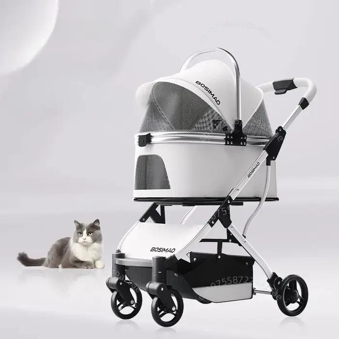 Poussette de voyage légère pour animaux de compagnie