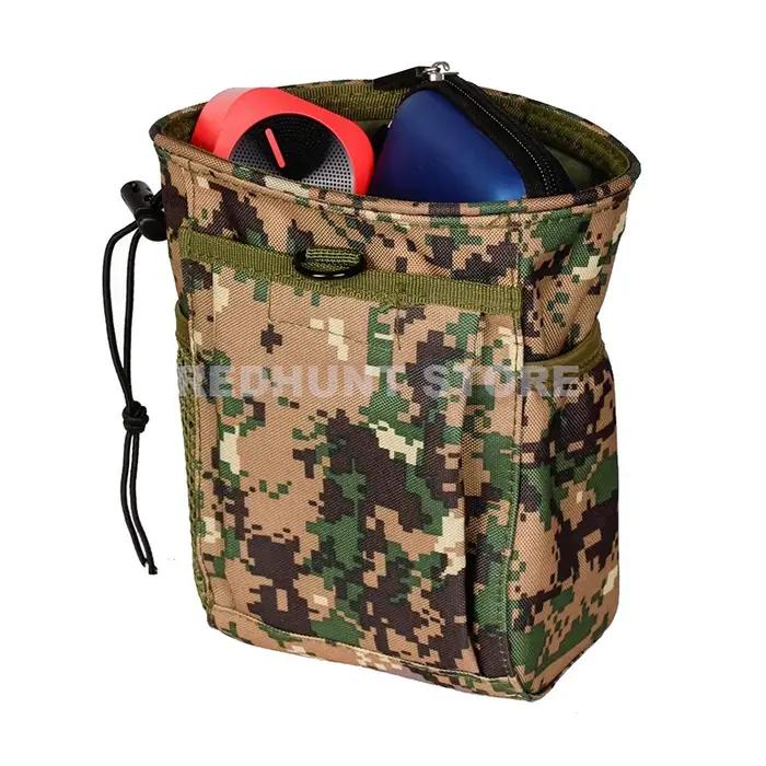 Pochette tactique Molle à cordon de serrage pour magazines, ceinture utilitaire réglable, étui de ha