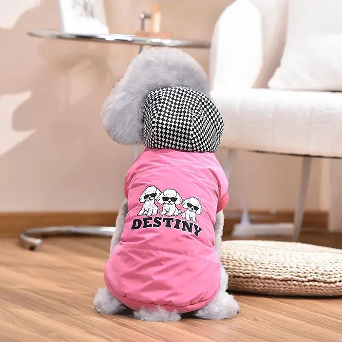 Costumes Cool pour chiens caniche XXL 4XL, petit et moyen chiot, vêtements pour animaux de compagnie, coupe-vent, tenue polaire, rose, vert, fournitures pour chats