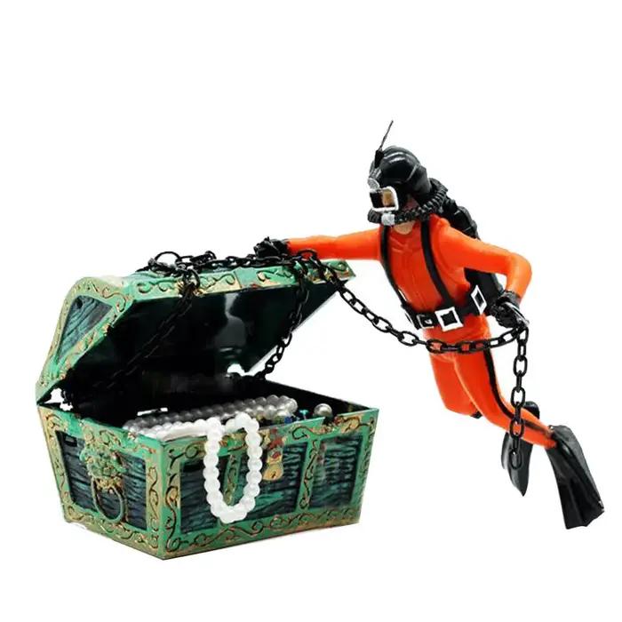 Bateau d'aquarium en plastique de grande taille, décoration d'aquarium fascinante, ornements aquatiques élégants pour aquariums de tous types, occasions spéciales et cadeaux pour amoureux des poissons