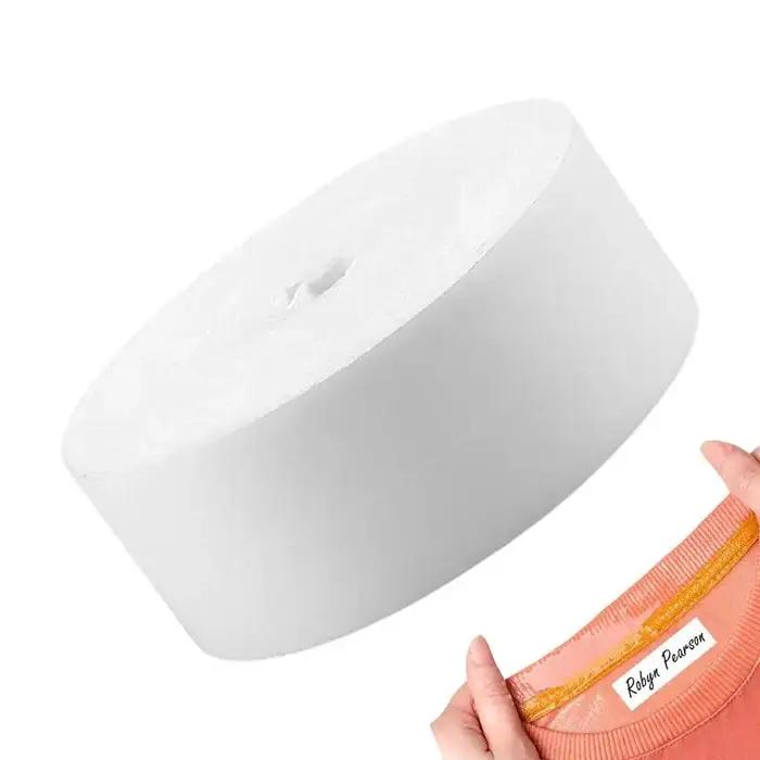 Étiquette en tissu thermocollante imprimée pour vêtements