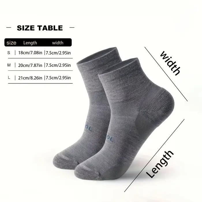 Chaussettes basses unisexes en laine mérinos respirantes - 70% laine naturelle pour hommes et femmes