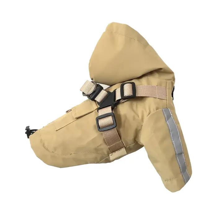 Imperméable réfléchissant pour chien avec harnais pour petits chiens, Corgi, Shiba Inu, chiot, vêtem