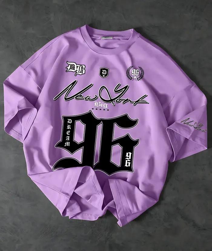 T-shirt en polyester décontracté avec motifs numériques pour homme, respirant, léger et séchage rapide, idéal pour les voyages et les activités en plein air