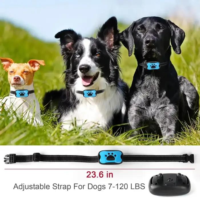 Dispositif Anti-aboiement pour Chien Collier d'entraînement Rechargeable Anti-aboiement Ultrasonique et Vibration Occasions Spéciales Pour Chien Harmonie Maison