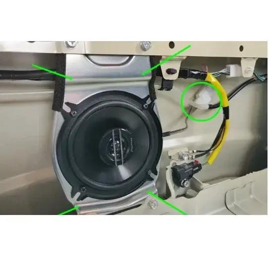 Kit de support de haut-parleur arrière 5 pouces avec faisceau de câbles, pour Suzuki 3 portes jimny