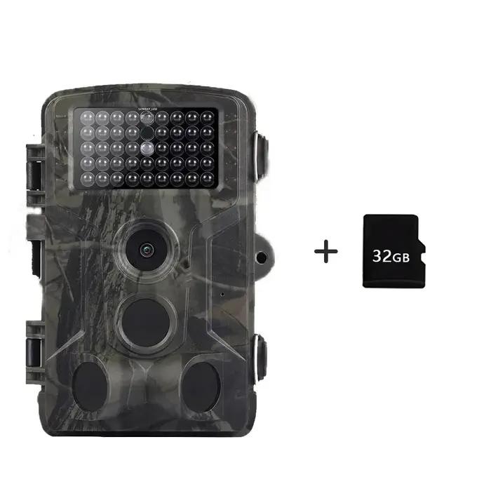 Caméra de chasse à vision nocturne 2.7K avec détection de mouvement et prise de photos et vidéos pour observation de la faune en plein air