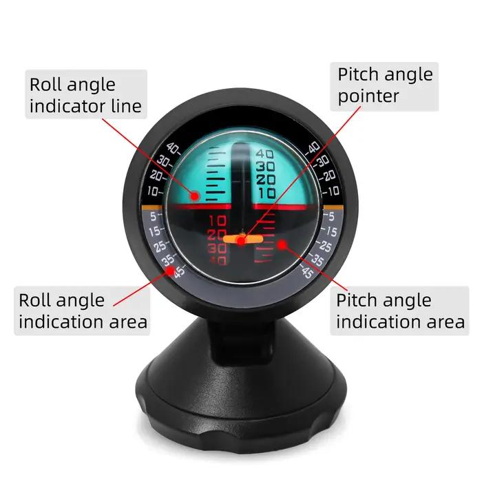 Inclinomètre de voiture, compteur de pente multifonction, Portable, haute précision, boussole univer