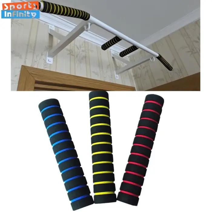 Poignée en mousse éponge pour vélo, barre horizontale, poignée côtelée, équipement d'entraînement de