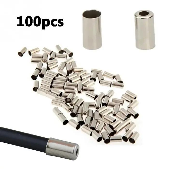 100 pièces 5*10mm vélo VTT manette de vitesse cordon fin couvre ligne de frein capuchon câble bouchons accessoires