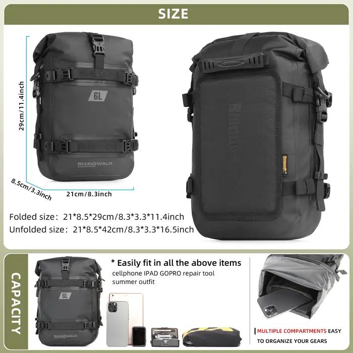 Rhinowalk – sac pare-chocs de moto 6L