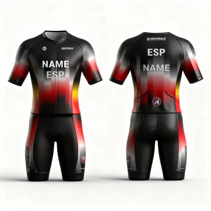 Trisuit de Triathlon personnalisé pour hommes, vêtements d'entraînement, combinaison colorée, RIGHTTRACK, natation, cyclisme, course à pied