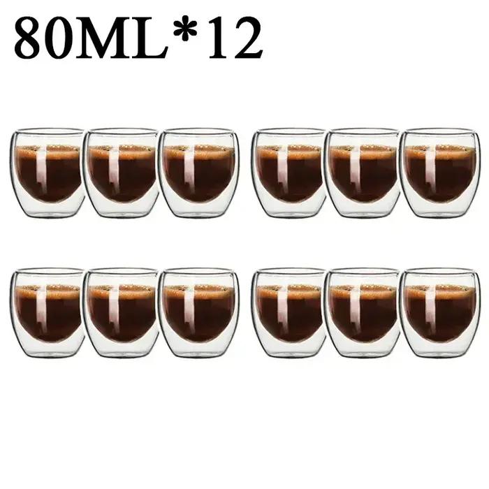 Tasse en verre Borosilicate à Double paroi