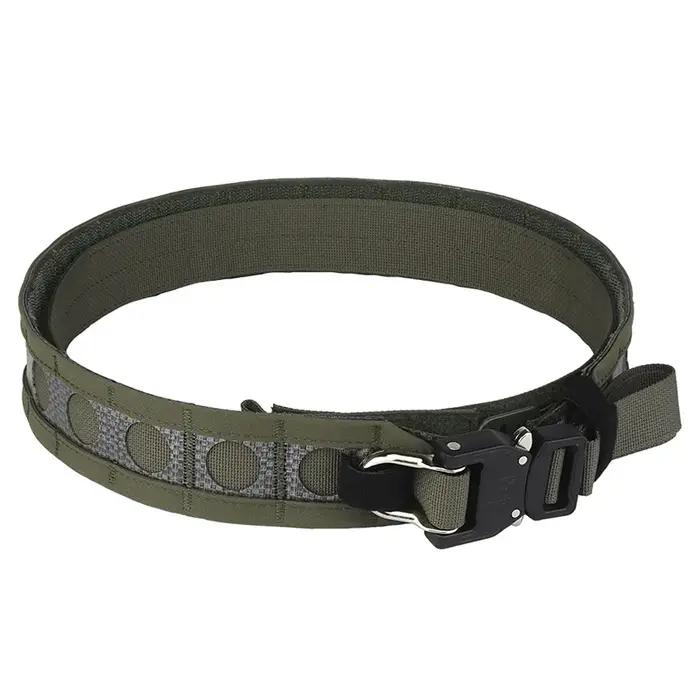 Ceinture Bison à 2 couches, légère, profil bas, ceinture MOLLE avec boucle en alliage à dégagement r