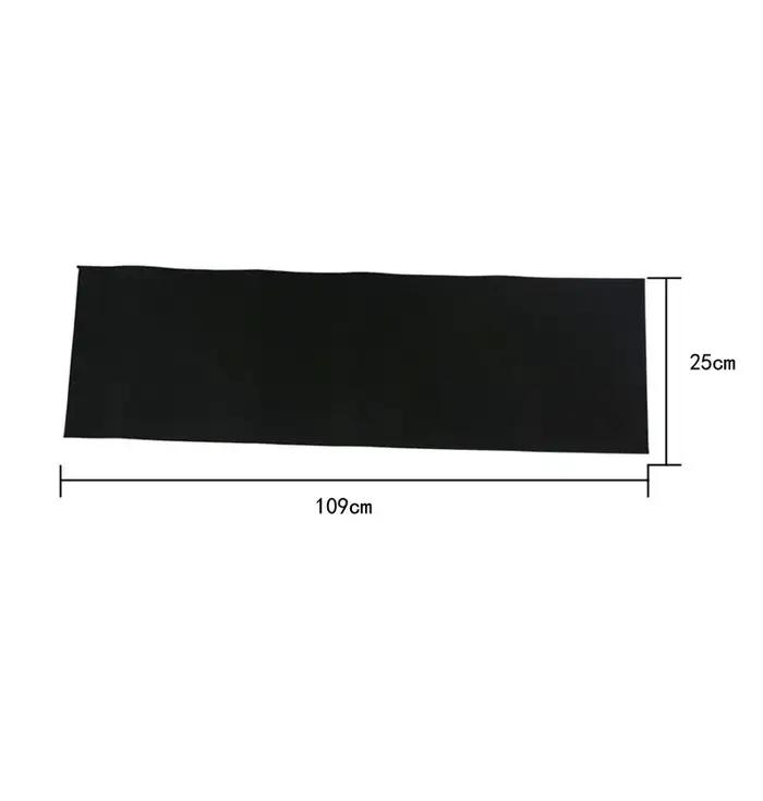 Bande de poignée de skate en sandpaper corindon noir de haute qualité pour planche plate, traction exclusive et durabilité exceptionnelle, idéale pour les femmes amatrices de skate, occasions diverses