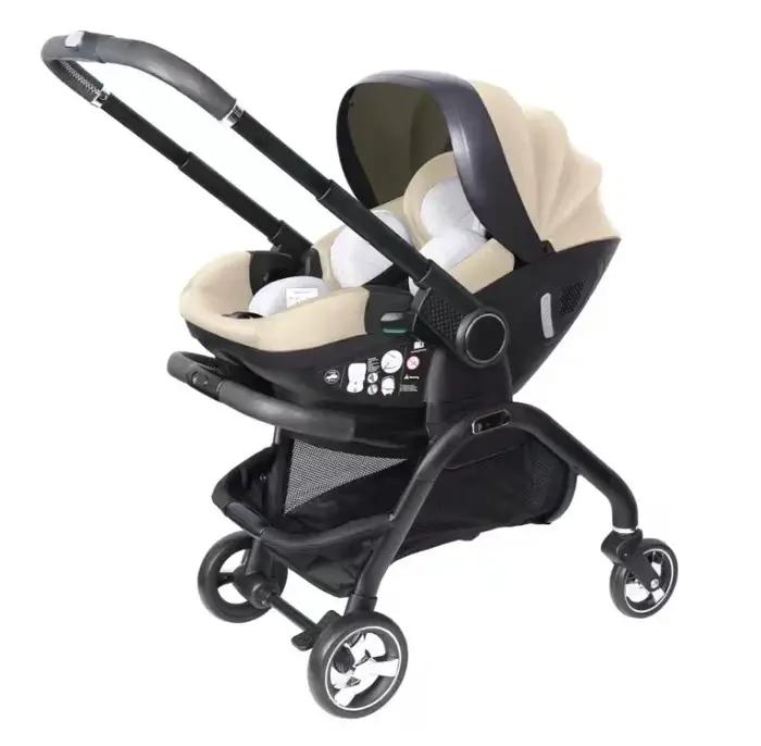 Nouveau bébé poussette 3in1 nouveau-né Portable enfant siège de voiture de luxe