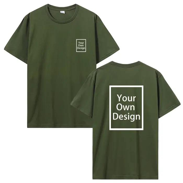 Coton personnalisé impression personnalisée à manches courtes T-shirt hommes haut pour femme t-shirt