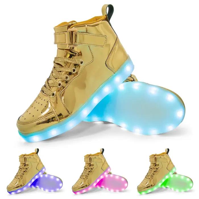 Taille 25-40 enfants baskets lumineuses enfant