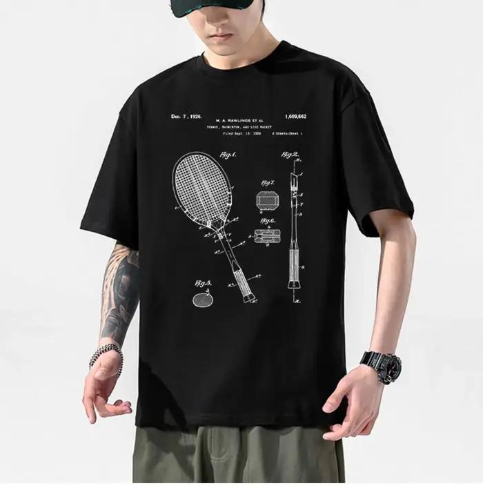 T-shirt de sport à motif d'ours de tennis pour hommes et femmes, vêtements d'équipe personnalisés à manches courtes pour compétition d'équipe