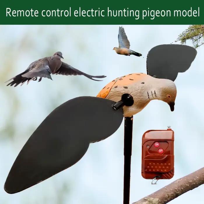Leurre canard électrique télécommandé avec ailes rotatives - Appât de chasse réaliste pour jardin