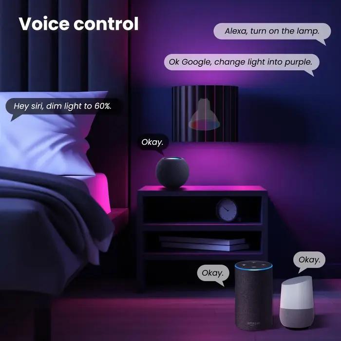 MOES Tuya Matter WiFi GU10 ampoule intelligente lumière LED à intensité variable 16 millions de coul