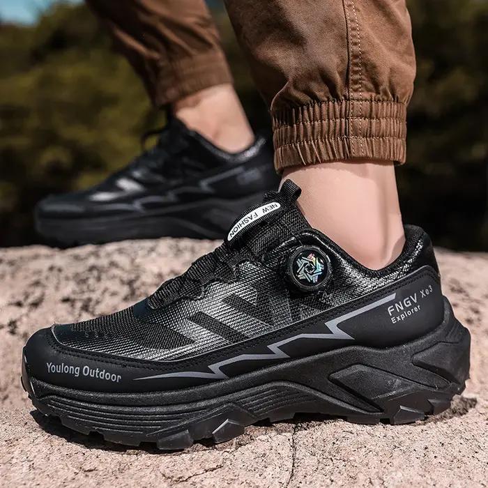 Nouvelles Chaussures de Randonnée pour Hommes 2026 avec Maille Respirante et Boucle Rotative, Chauss