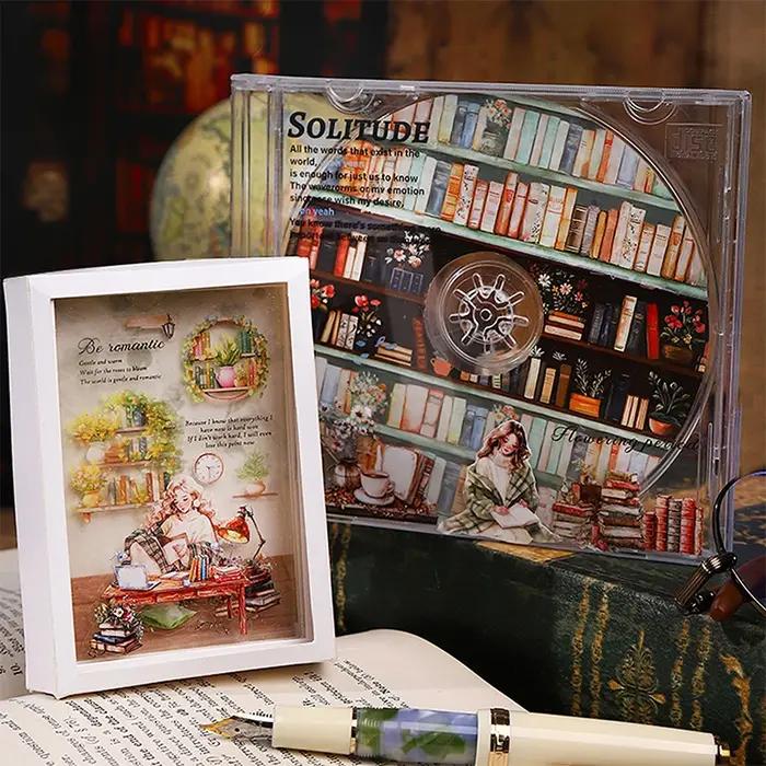 Journal Go 4x200cm temps de lecture personnages Vintage aménagement paysager matériel PET bande Scrapbooking bricolage