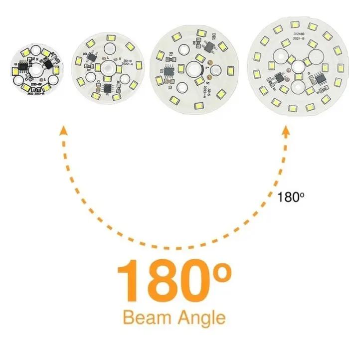 Puce de projecteur LED 3W 5W 7W 9W 12W 15W 18W puce LED pour Downlight puce de lumière ronde SMD2835