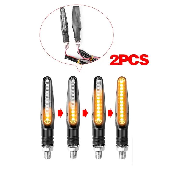 Clignotants LED directionnels pour moto, feu stop, feu arrière, lampe DRL