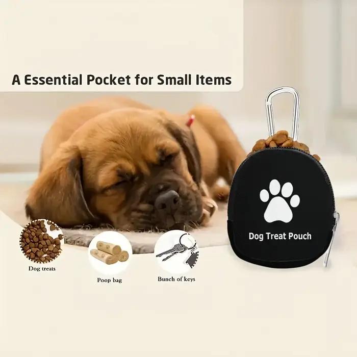 Pochette ovale pour friandises pour chats et chiens ; Pochette multifonctionnelle pour la dressage des chiens en extérieur ; Pochette à crochet ; Pochette pour clés et pièces de monnaie, accessoires p