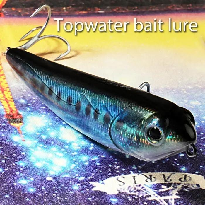 Marcher le chien Topwater leurre de pêche 15g 11 cm flottant crayon appât 3D Swimbait crochet Popper Pesca Wobbler vairon attirail manivelle