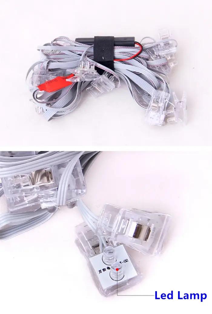 Bricolage led cerf-volant volant 56 pièces lampe à LED brillant accrocher des cerfs-volants pour adu