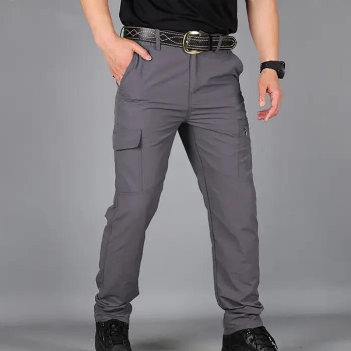 Pantalon cargo été homme asiatique taille jogger randonnée montagne travail tourisme streetwear