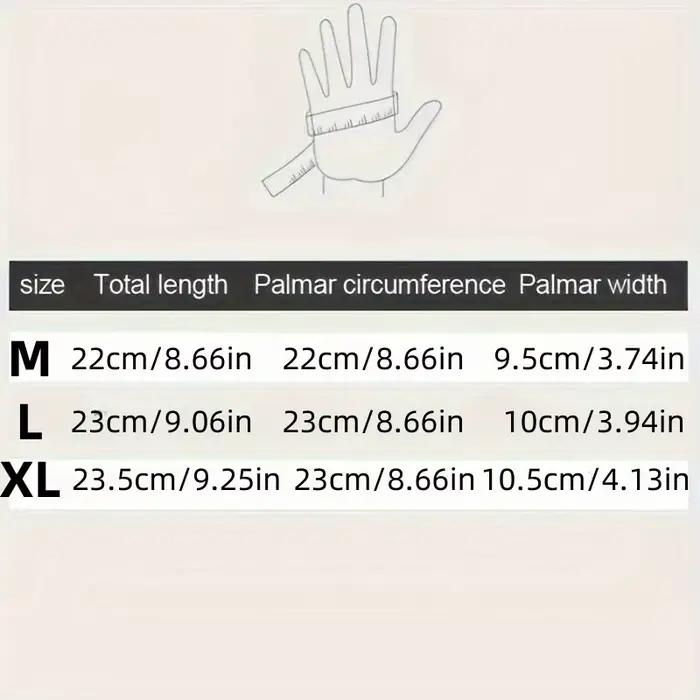 Gants d'hiver pour hommes imperméables coupe-vent froid
