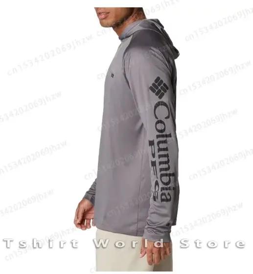 Columbia Pfg chemise de pêche à capuche Protection UV extérieure vêtements