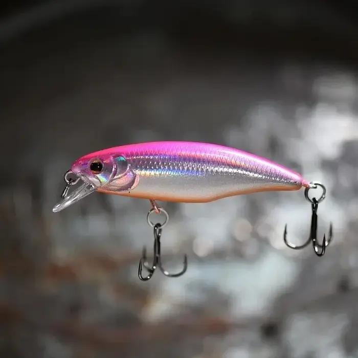 Leurre Hot Model Sinking Minnow 52mm pour Pêche en Mer, Lac, Rivière et Plage Occasionnelle