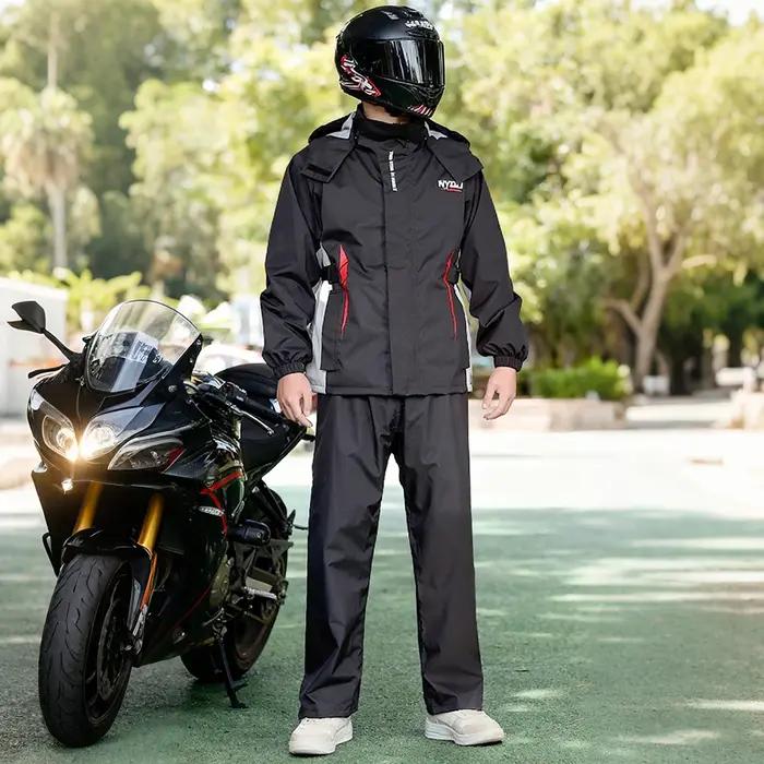 Veste de pluie pour motard, imperméable et respirante, veste de pluie cool pour moto