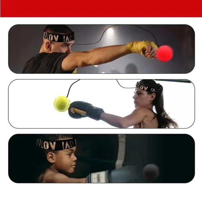Balles de boxe, balle de vitesse en PU montée sur la tête